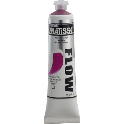 White Smoke Derivan Matisse Flow Acrylic Paint, S3, 75ml, Magenta Acrylic Paints