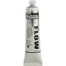 White Smoke Derivan Matisse Flow Acrylic Paint, S4, 75ml, Metallic Silver Acrylic Paints