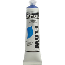 White Smoke Derivan Matisse Flow Acrylic Paint, S2, 75ml, Primary Blue Acrylic Paints
