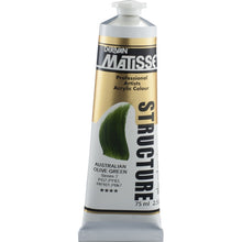 White Smoke Derivan Matisse Structure Acrylic Paint, S2, 75ml, Australian Olive Green Acrylic Paints