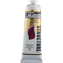White Smoke Derivan Matisse Structure Acrylic Paint, S2, 75ml, Burgundy Acrylic Paints