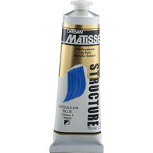 White Smoke Derivan Matisse Structure Acrylic Paint, S4, 75ml, Cerulean Blue Acrylic Paints