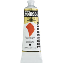 White Smoke Derivan Matisse Structure Acrylic Paint, S4, 75ml, Cadmium Free Red Light Acrylic Paints