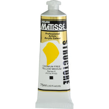 White Smoke Derivan Matisse Structure Acrylic Paint, S4, 75ml, Cadmium Free Yellow Medium Acrylic Paints
