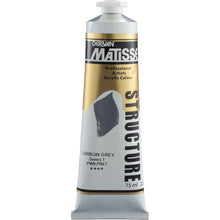 White Smoke Derivan Matisse Structure Acrylic Paint, S1, 75ml, Carbon Grey Acrylic Paints