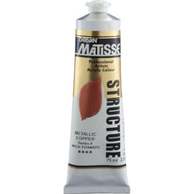 White Smoke Derivan Matisse Structure Acrylic Paint, S4, 75ml, Copper Acrylic Paints