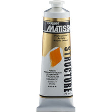 White Smoke Derivan Matisse Structure Acrylic Paint, S4, 75ml, Cadmium Orange Acrylic Paints