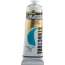 White Smoke Derivan Matisse Structure Acrylic Paint, S5, 75ml, Cobalt Teal Acrylic Paints