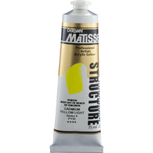 White Smoke Derivan Matisse Structure Acrylic Paint, S4, 75ml, Cadmium Yellow Light Acrylic Paints