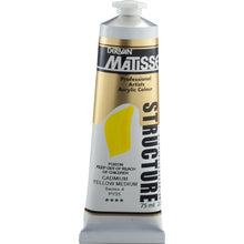 White Smoke Derivan Matisse Structure Acrylic Paint, S4, 75ml, Cadmium Yellow Medium Acrylic Paints