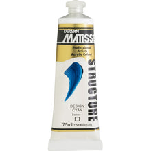 White Smoke Derivan Matisse Structure Acrylic Paint, S1, 75ml, Designers Cyan Acrylic Paints
