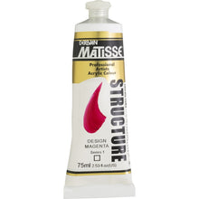 White Smoke Derivan Matisse Structure Acrylic Paint, S1, 75ml, Designers Magenta Acrylic Paints