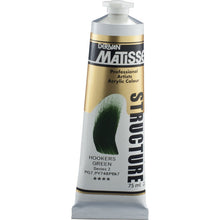 White Smoke Derivan Matisse Structure Acrylic Paint, S2, 75ml, Hookers Green Acrylic Paints