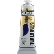 White Smoke Derivan Matisse Structure Acrylic Paint, S6, 75ml, Indigo Acrylic Paints