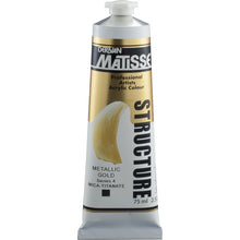 White Smoke Derivan Matisse Structure Acrylic Paint, S4, 75ml, Metallic Gold Acrylic Paints