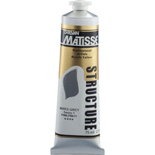 White Smoke Derivan Matisse Structure Acrylic Paint, S1, 75ml, Mars Grey Acrylic Paints