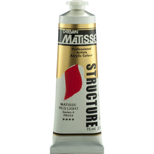 White Smoke Derivan Matisse Structure Acrylic Paint, S4, 75ml, Matisse Red light Acrylic Paints