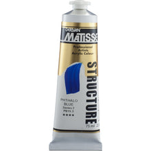 White Smoke Derivan Matisse Structure Acrylic Paint, S2, 75ml, Phthalo Blue Acrylic Paints