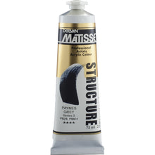 White Smoke Derivan Matisse Structure Acrylic Paint, S2, 75ml, Paynes Grey Acrylic Paints