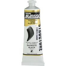 White Smoke Derivan Matisse Structure Acrylic Paint, S6, 75ml, Shungite Black Acrylic Paints