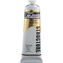 White Smoke Derivan Matisse Structure Acrylic Paint, S1, 75ml, Titanium White Acrylic Paints