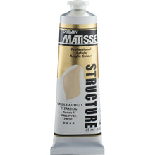 White Smoke Derivan Matisse Structure Acrylic Paint, S1, 75ml, Unbleached Titanium Acrylic Paints