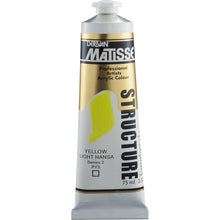 White Smoke Derivan Matisse Structure Acrylic Paint, S2, 75ml, Yellow Light Hansa Acrylic Paints