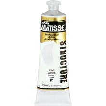 White Smoke Derivan Matisse Structure Acrylic Paint, S1, 75ml, Zinc White Acrylic Paints