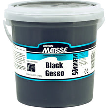 White Smoke Derivan Matisse Black Gesso, 1Lt Acrylic Gesso and Surface Preparation