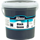 White Smoke Derivan Matisse Black Gesso, 1Lt Acrylic Gesso and Surface Preparation