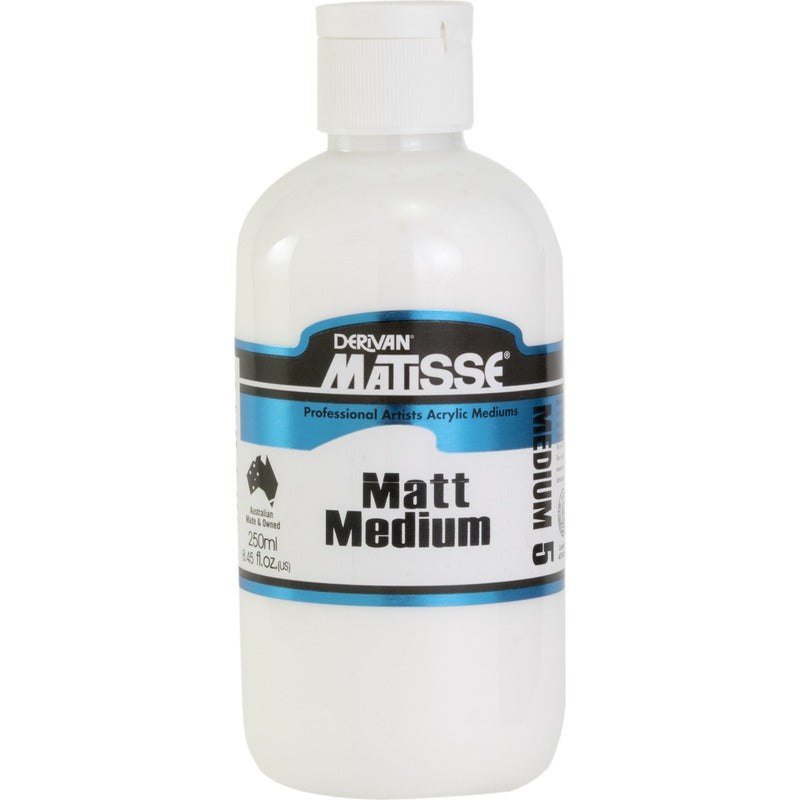 Lavender Derivan Matisse Matt Medium, 250ml Mediums