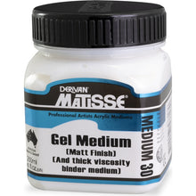 White Smoke Derivan Matisse Matt Gel Medium, 250ml Mediums