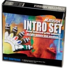 Black Derivan Matisse Structure, Intro Set, 5x75ml Acrylic Paints