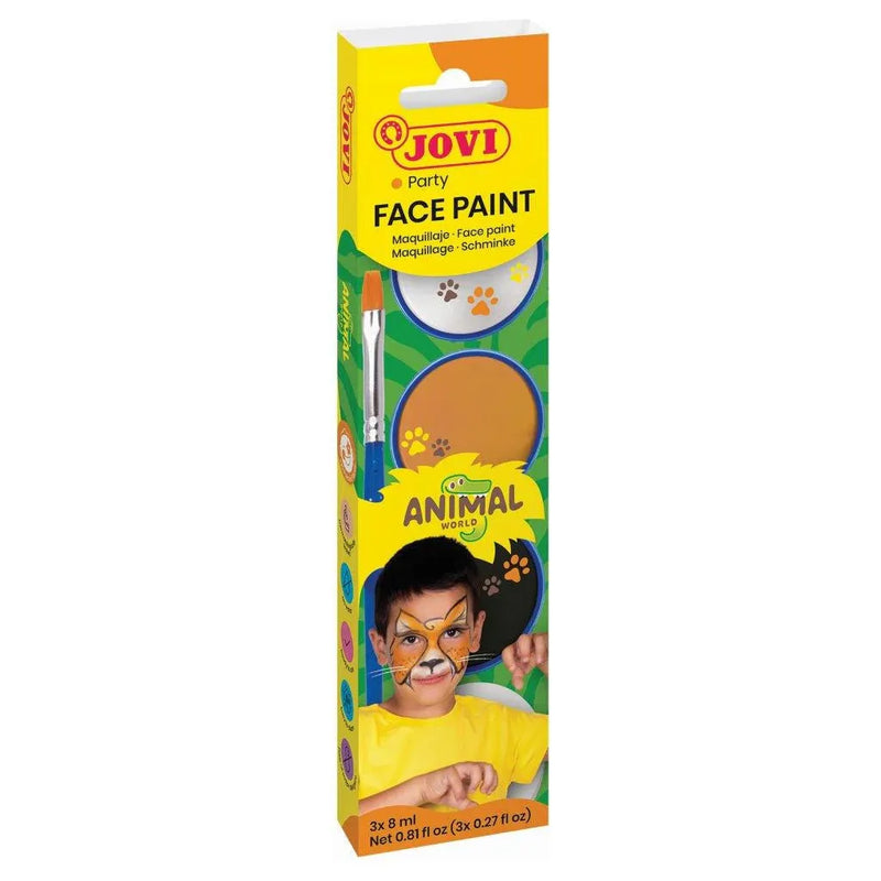 Dark Slate Gray Jovi Face Paint 3x8ml Animals Kids Craft Kits