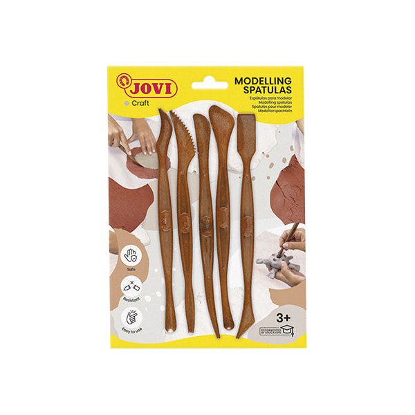 Light Gray Jovi Modelling Spatulas 5pc Skin Jovi Air Dry Clay