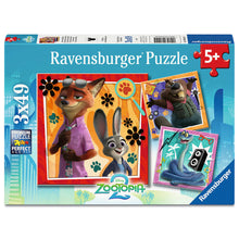 Ravensburger Zootopia 2 puzzle box, 3x49 pieces, age 5+