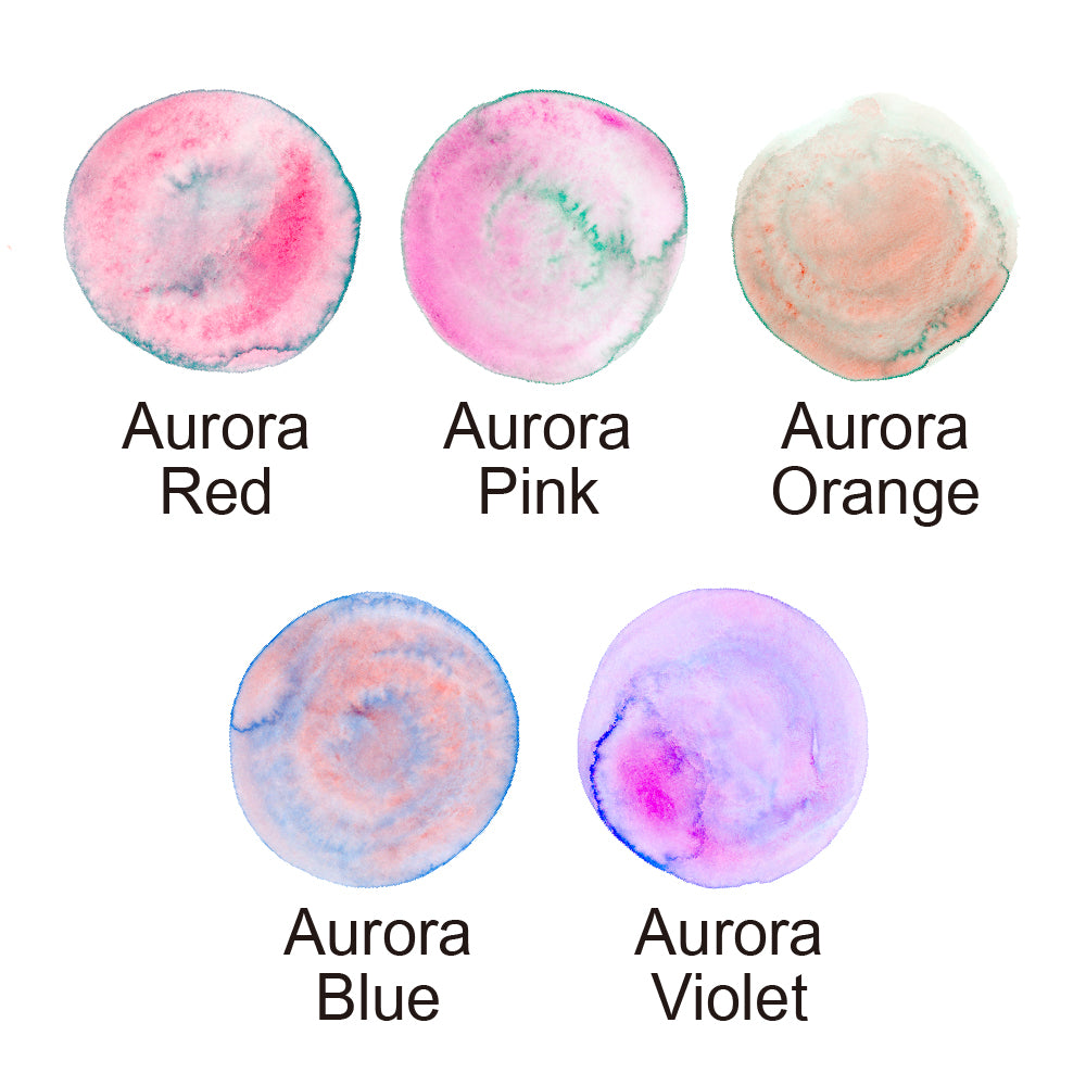 White Smoke Kuretake Gansai Tambi Granulating Colours Watercolour Set – 5 Colours Watercolour Paint