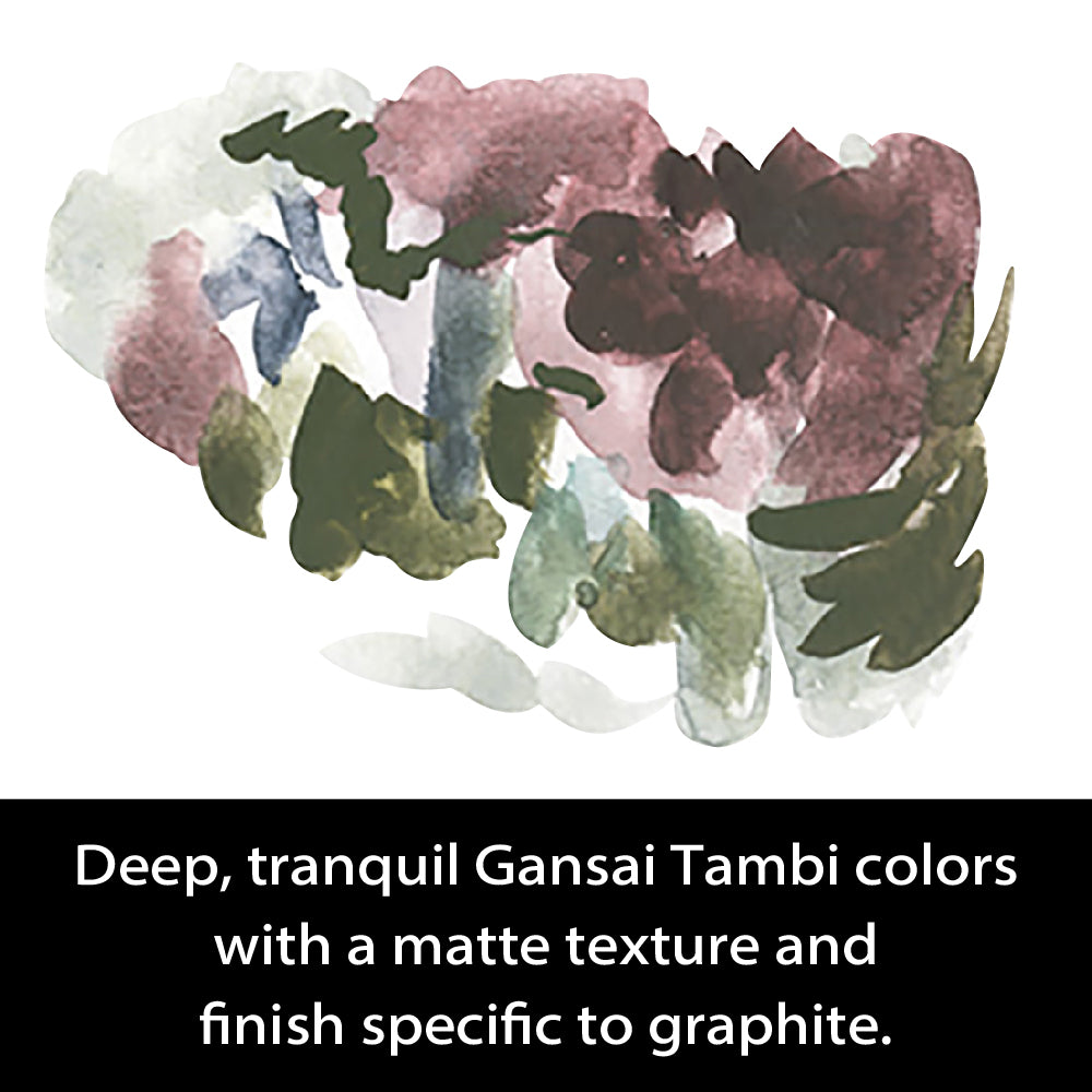 White Smoke Kuretake Gansai Tambi Graphite Colours Watercolour Set – 6 Colours Watercolour Paint