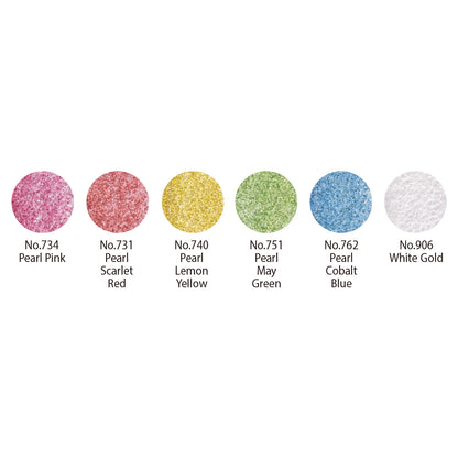 White Smoke ZIG Pearlescent Watercolour Jewel Box – 12 Colours Watercolour Paint