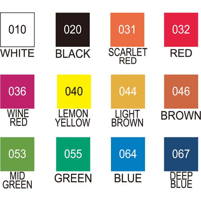 White Smoke Kuretake Gansai Tambi Watercolour Paint, 12 Set Watercolour Paints