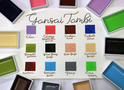 Lavender Kuretake Gansai Tambi Watercolour Paint, 12 Set II Watercolour Paints