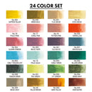 White Smoke Kuretake Gansai Tambi Watercolour Paint, 24 Set II Watercolour Paints