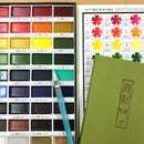 Olive Drab Kuretake Gansai Tambi Watercolour Paint, 36 Set Watercolour Paints