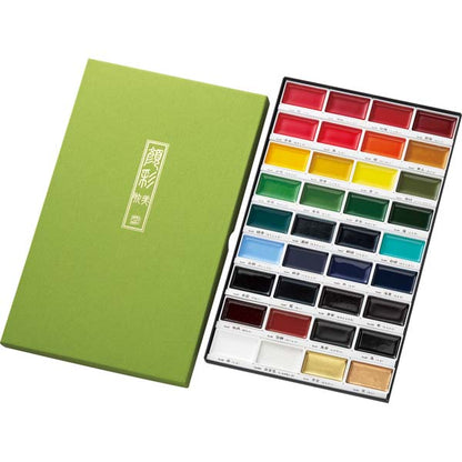 White Smoke Kuretake Gansai Tambi Watercolour Paint, 36 Set Watercolour Paints