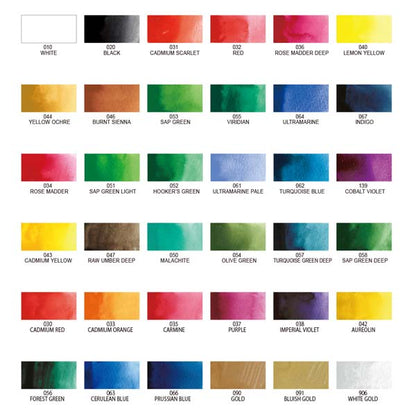 White Smoke Kuretake Gansai Tambi Watercolour Paint, 36 Set Watercolour Paints