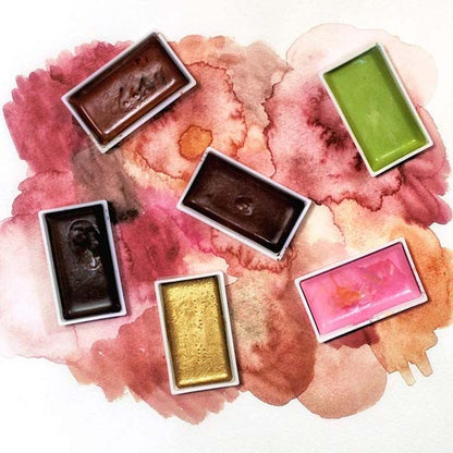 White Smoke Kuretake Gansai Tambi Watercolour Paint, 36 Set Watercolour Paints