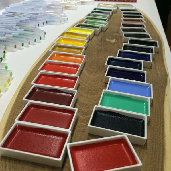 Dark Olive Green Kuretake Gansai Tambi Watercolour Paint, 48 Set Watercolour Paints