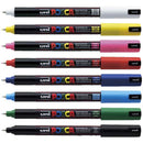 White Smoke Posca PC1MR Paint Marker,  Assorted Colours, 8Pk Paint Markers