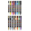 White Smoke Posca PC3M Paint Markers, Assorted Colours, 16Pk Paint Markers