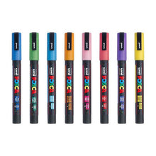 White Smoke Posca PC3M Paint Markers, Glitter Colours, 8Pk Paint Markers